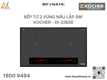 Bếp từ 2 vùng nấu KOCHER DI-338SE - Nhập khẩu Hàn Quốc